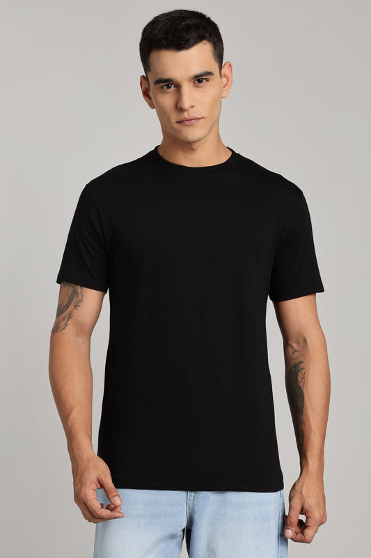 Solid Raven Black T-Shirt