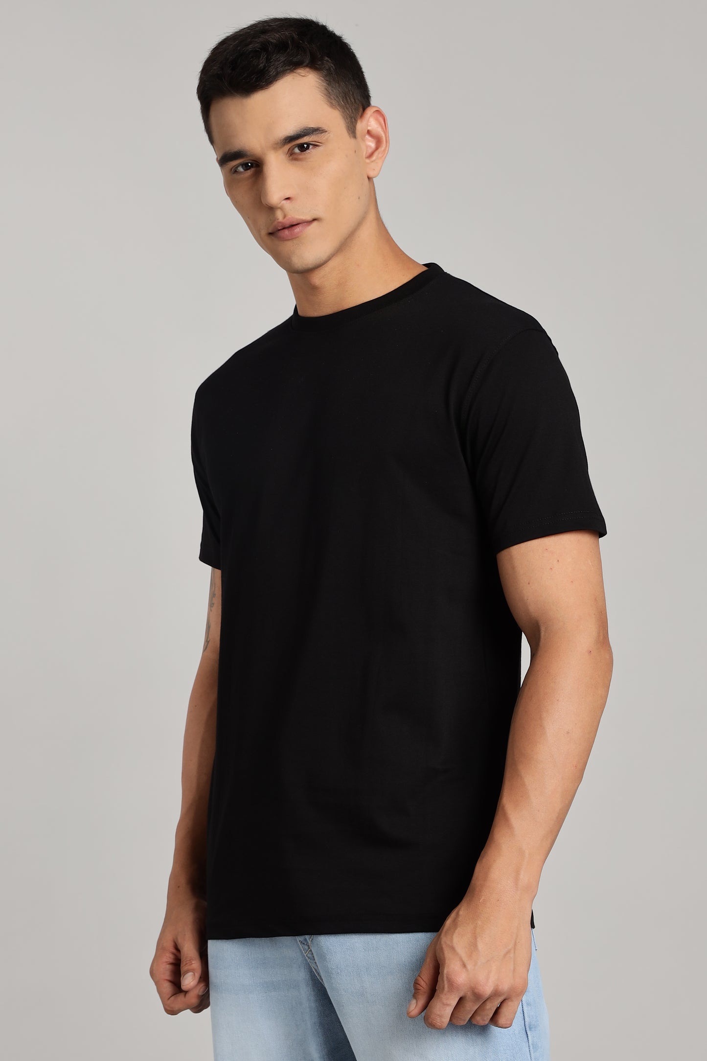 Solid Raven Black T-Shirt