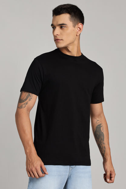 Solid Raven Black T-Shirt