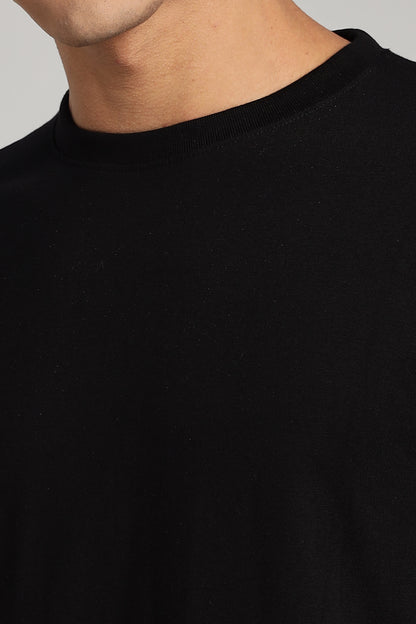 Solid Raven Black T-Shirt
