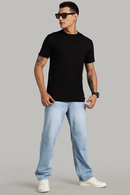 Solid Raven Black T-Shirt