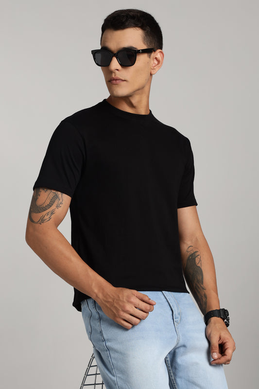 Solid Raven Black T-Shirt
