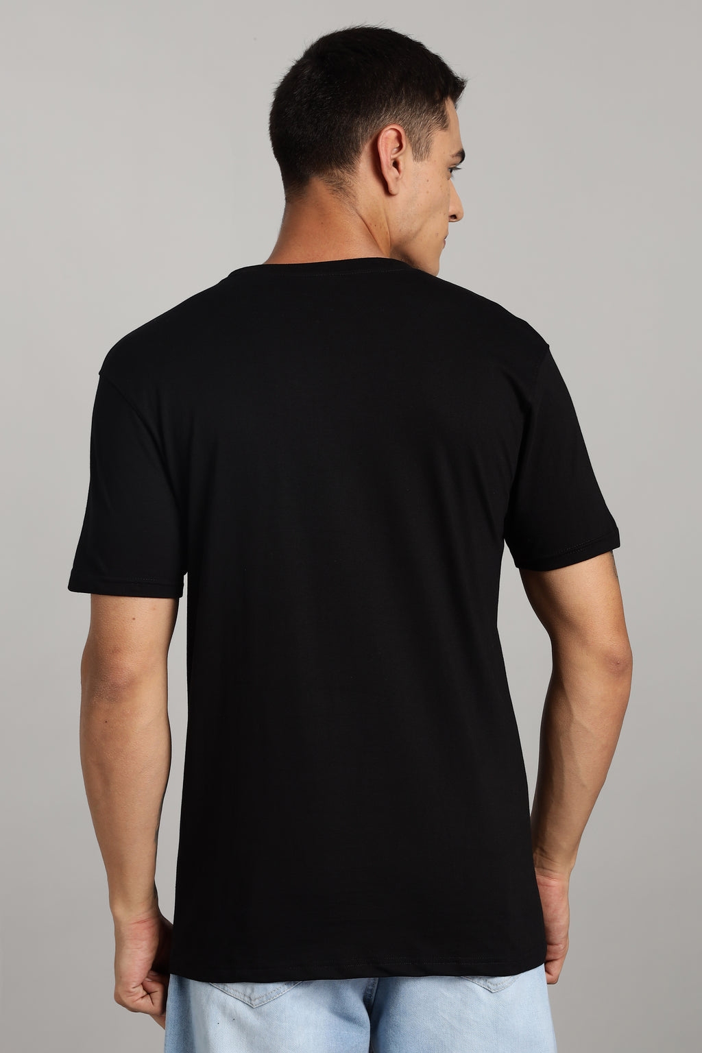 Be Kind to Your Mind - Solid Black Cotton T-Shirt