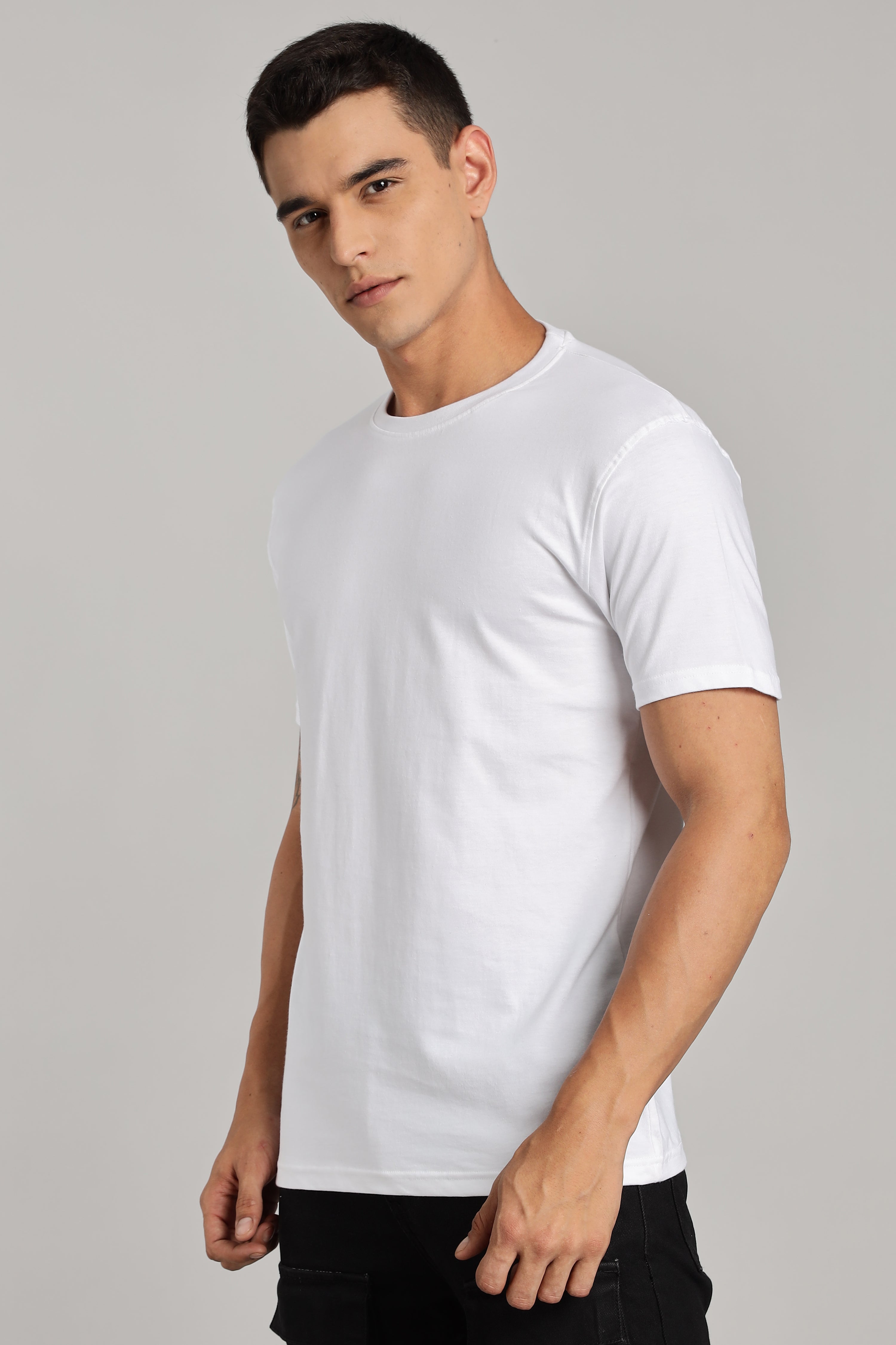 Solid White T-Shirt