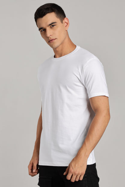 Solid White T-Shirt