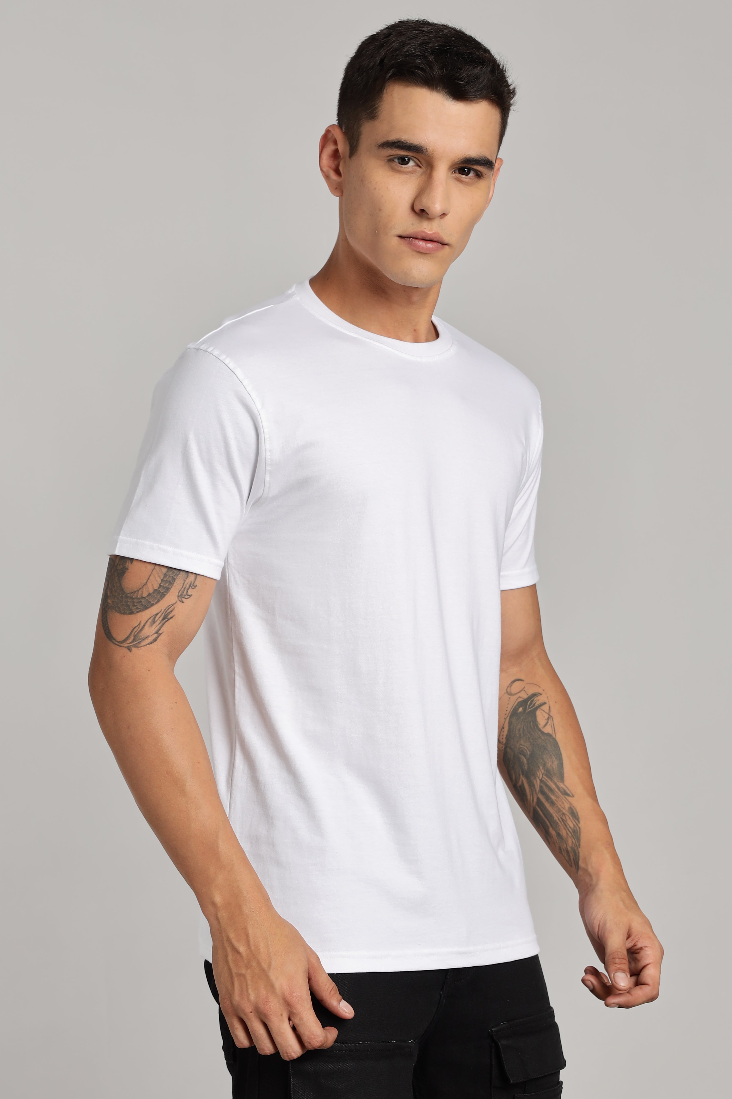 Solid White T-Shirt