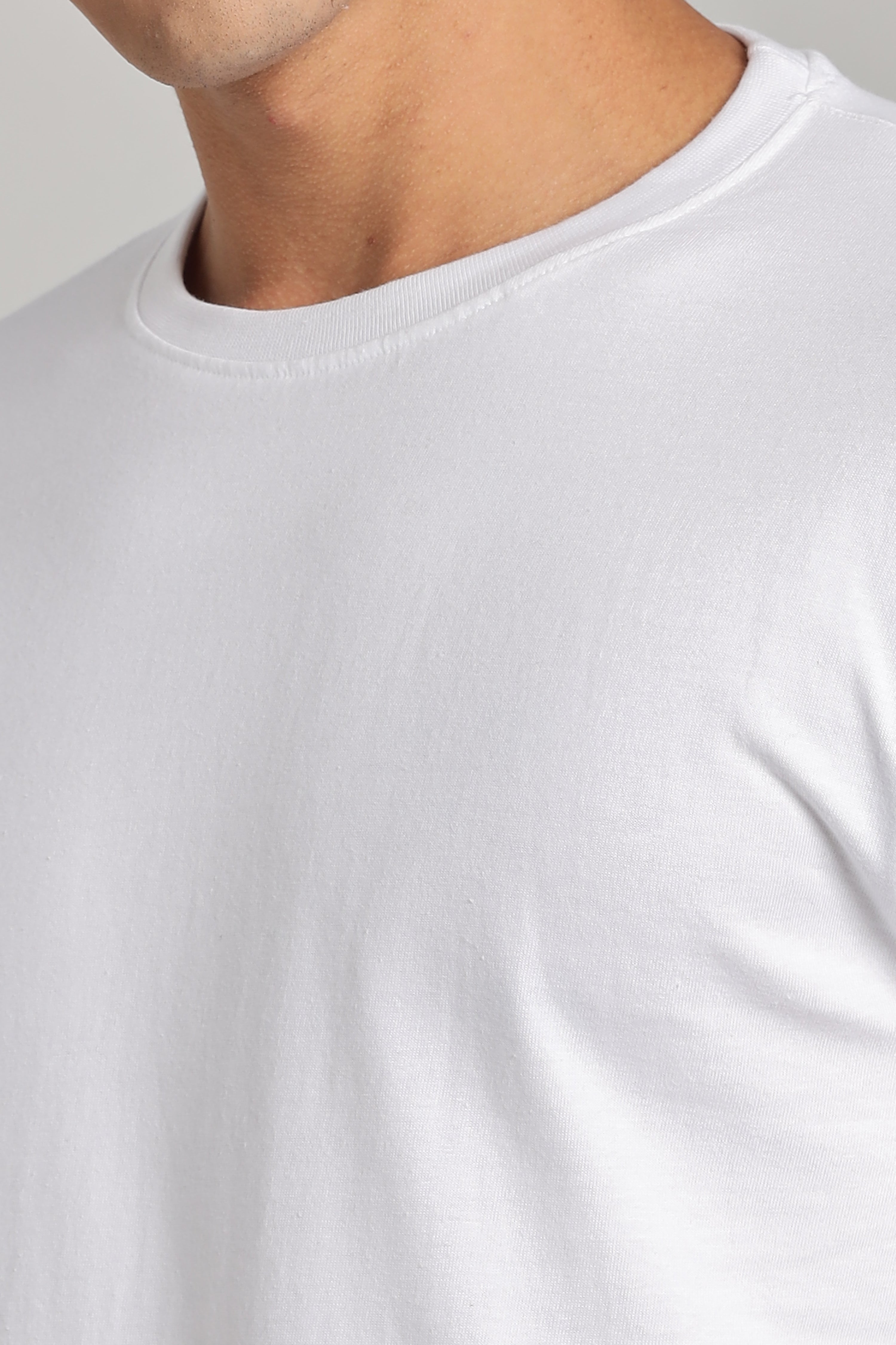 Solid White T-Shirt