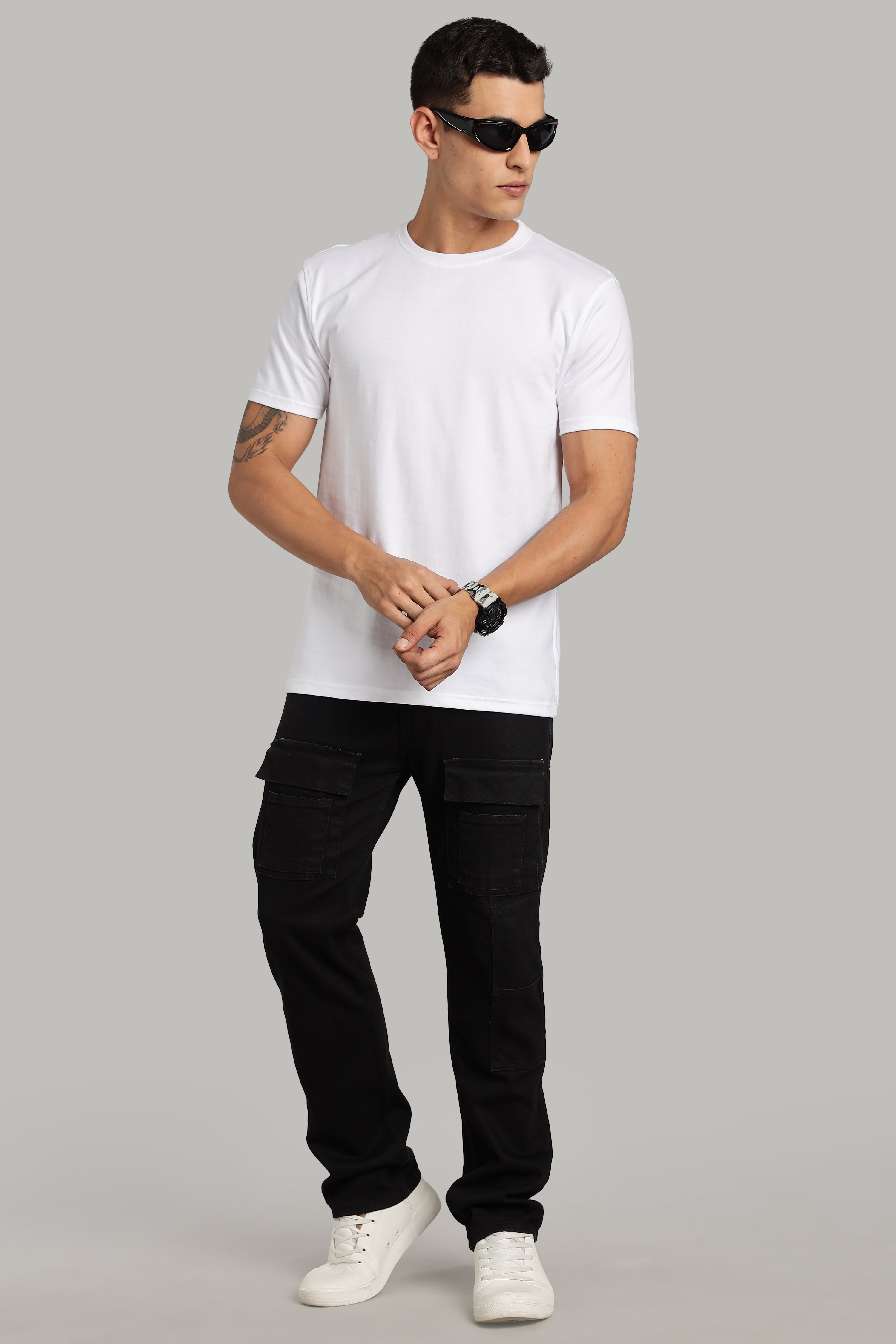 Solid White T-Shirt