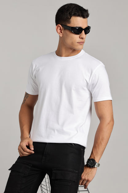 Solid White T-Shirt