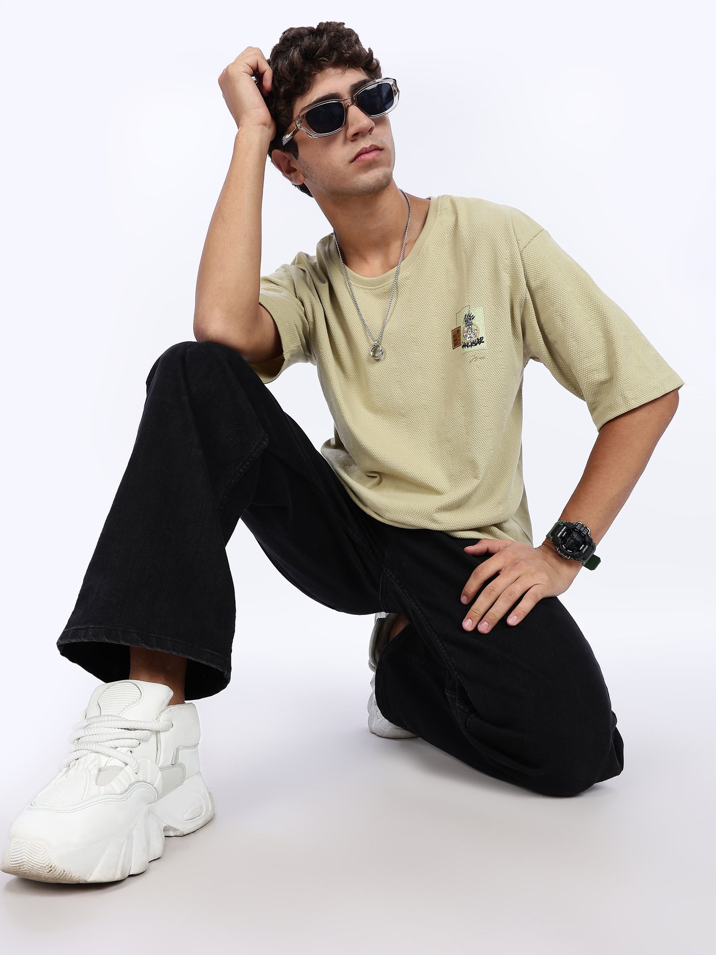 Adventure Graphic Printed Drop Shoulder Tee