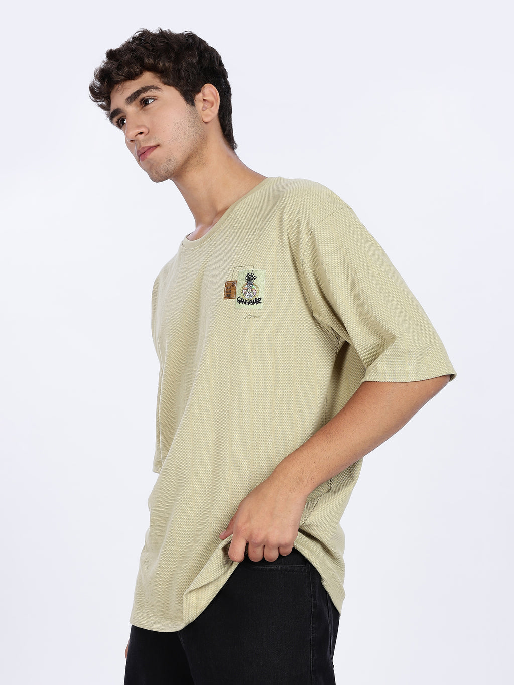 Adventure Graphic Printed Drop Shoulder Tee