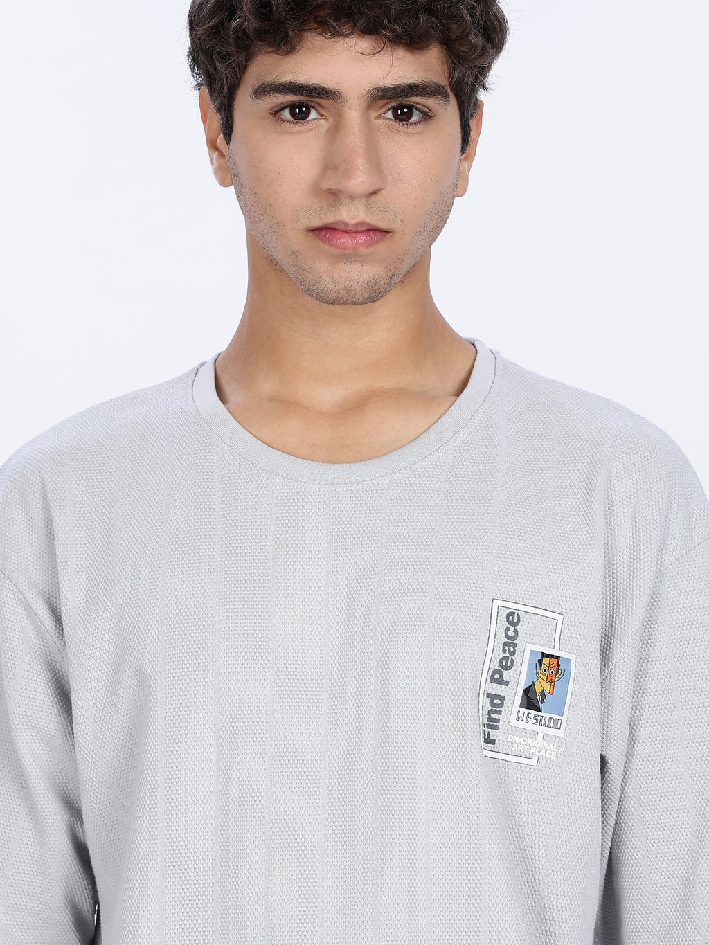Find Peace Graphic printed Drop Shoulder Tee