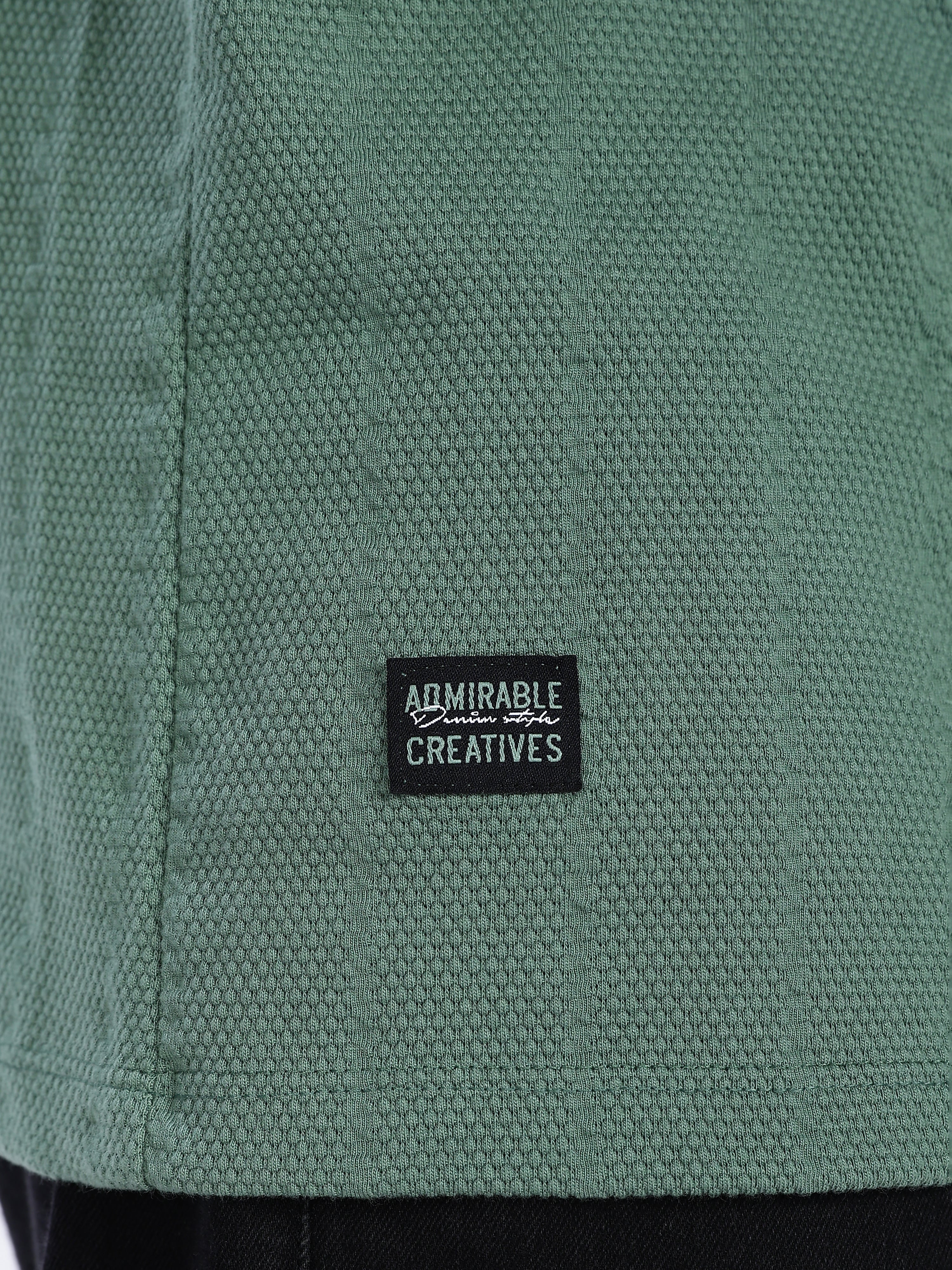 Men's Best Style Graphic Printed with Woven Stickers Drop Shoulder T-shirt