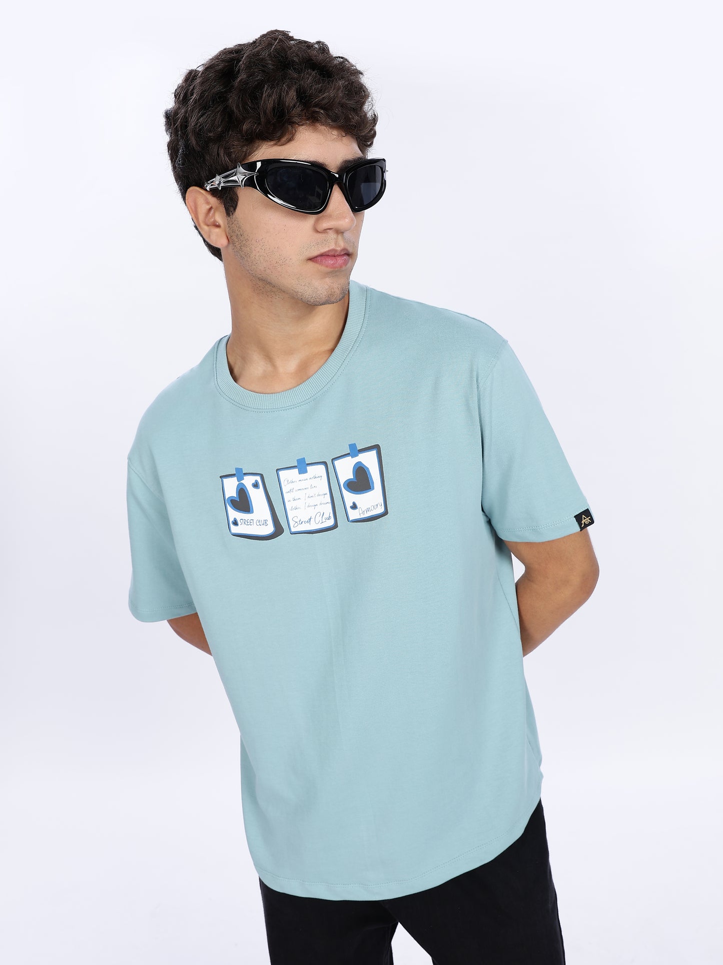 Street Club Graphic Drop Shoulder Tee