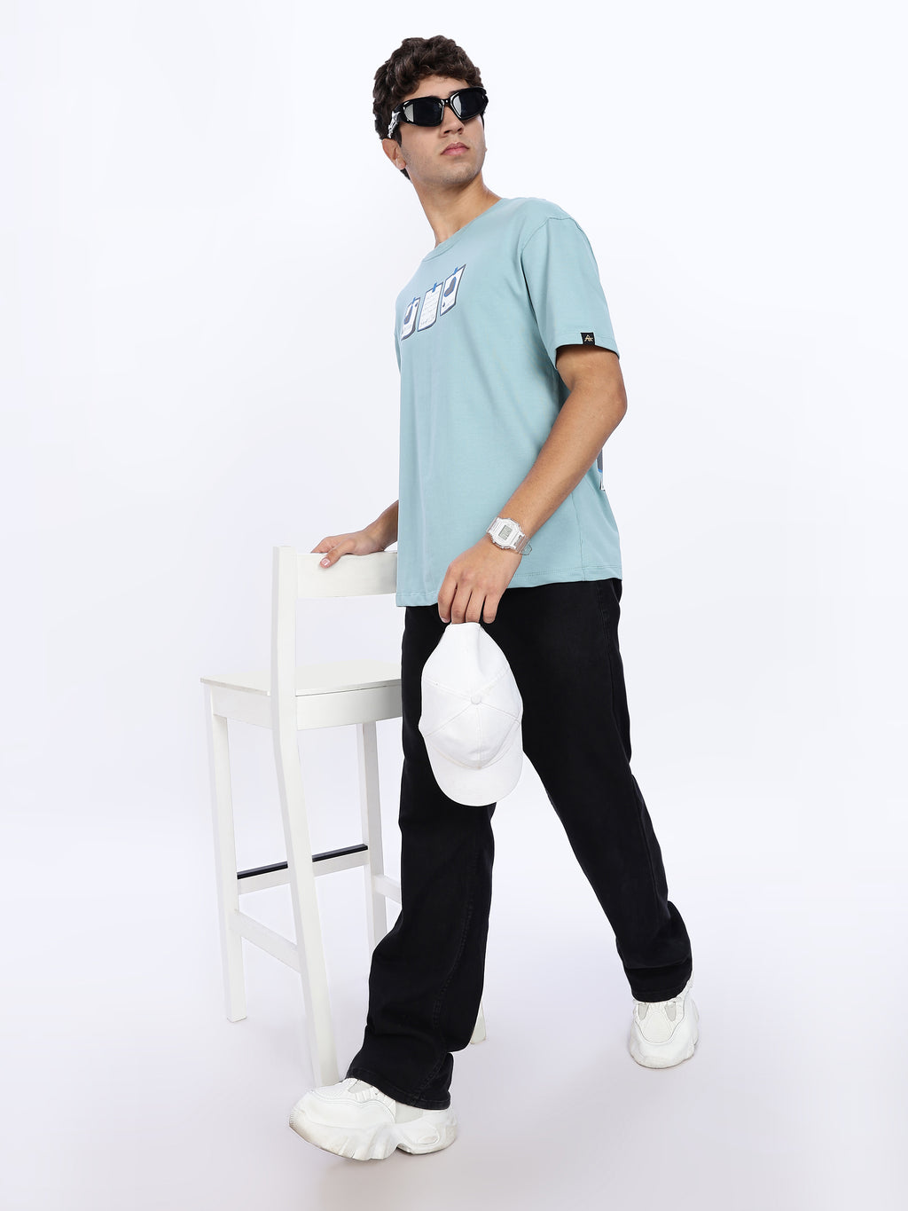 Street Club Graphic Drop Shoulder Tee