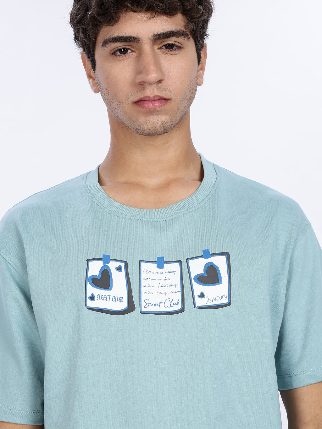 Street Club Graphic Drop Shoulder Tee