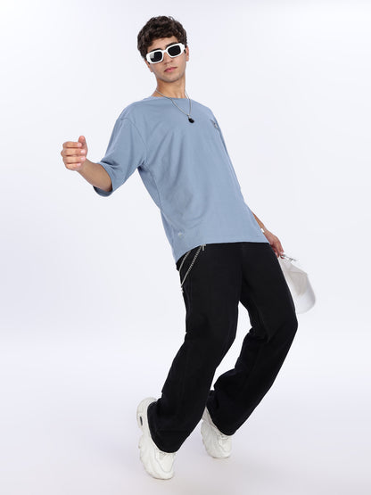 Positive Vibes Printed Drop Shoulder T-shirt