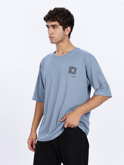 Positive Vibes Printed Drop Shoulder T-shirt