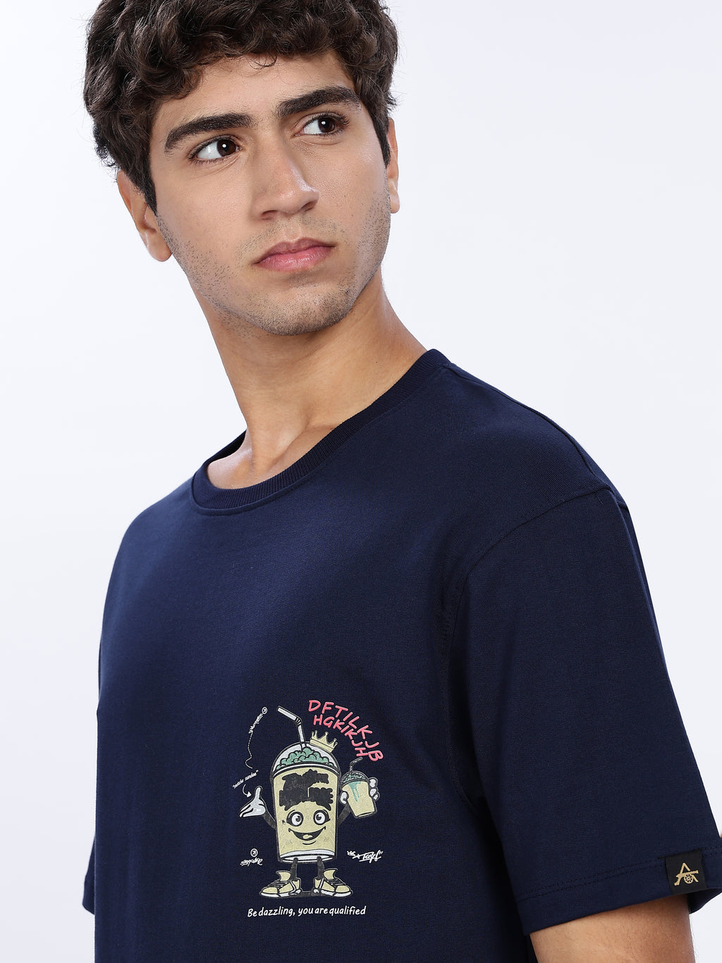 Thirsty for Knowledge Graphic Drop Shoulder Tee