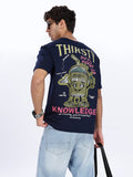 Thirsty for Knowledge Graphic Drop Shoulder Tee