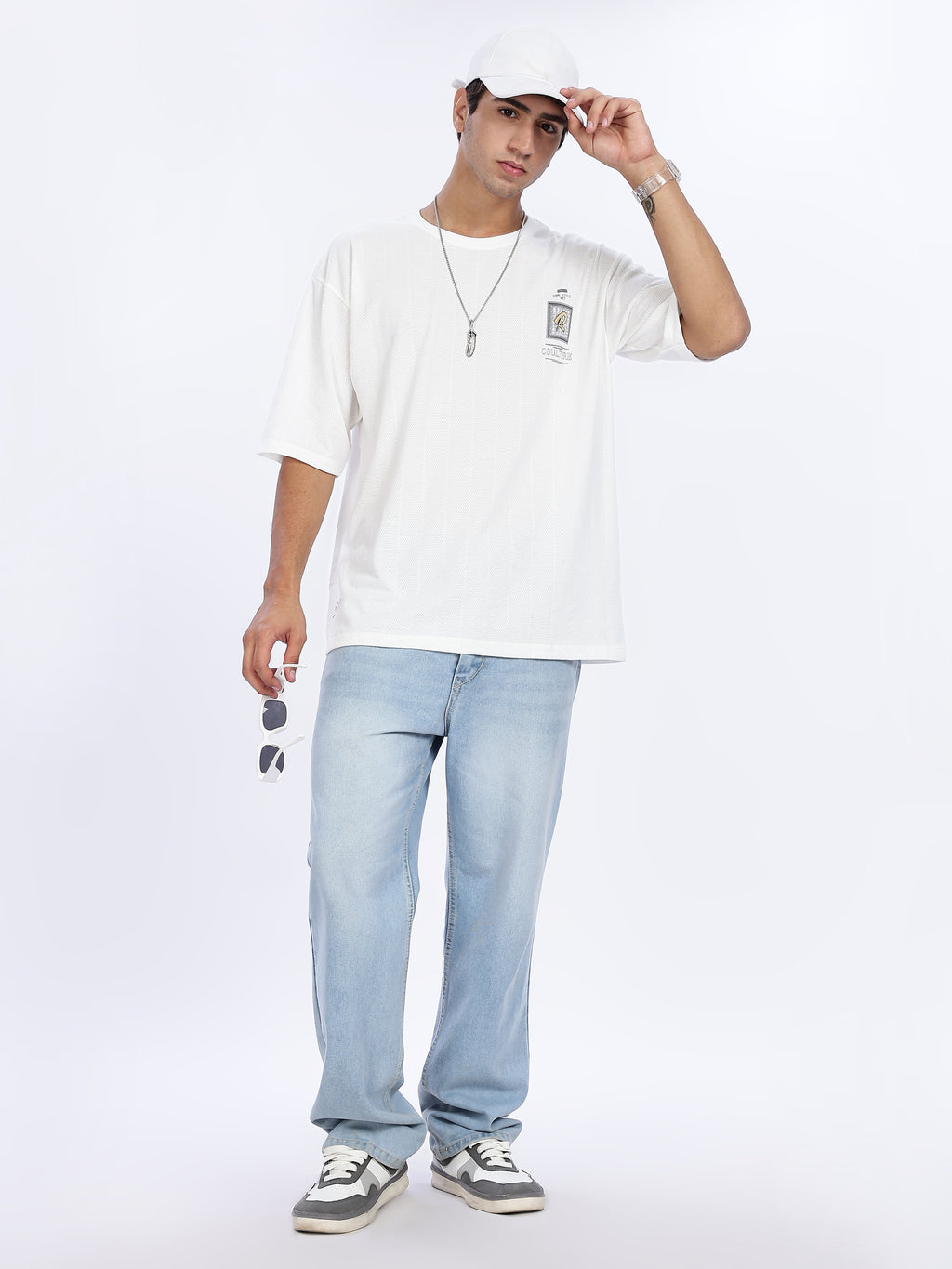 Try Graphic Printed Drop Shoulder Tee