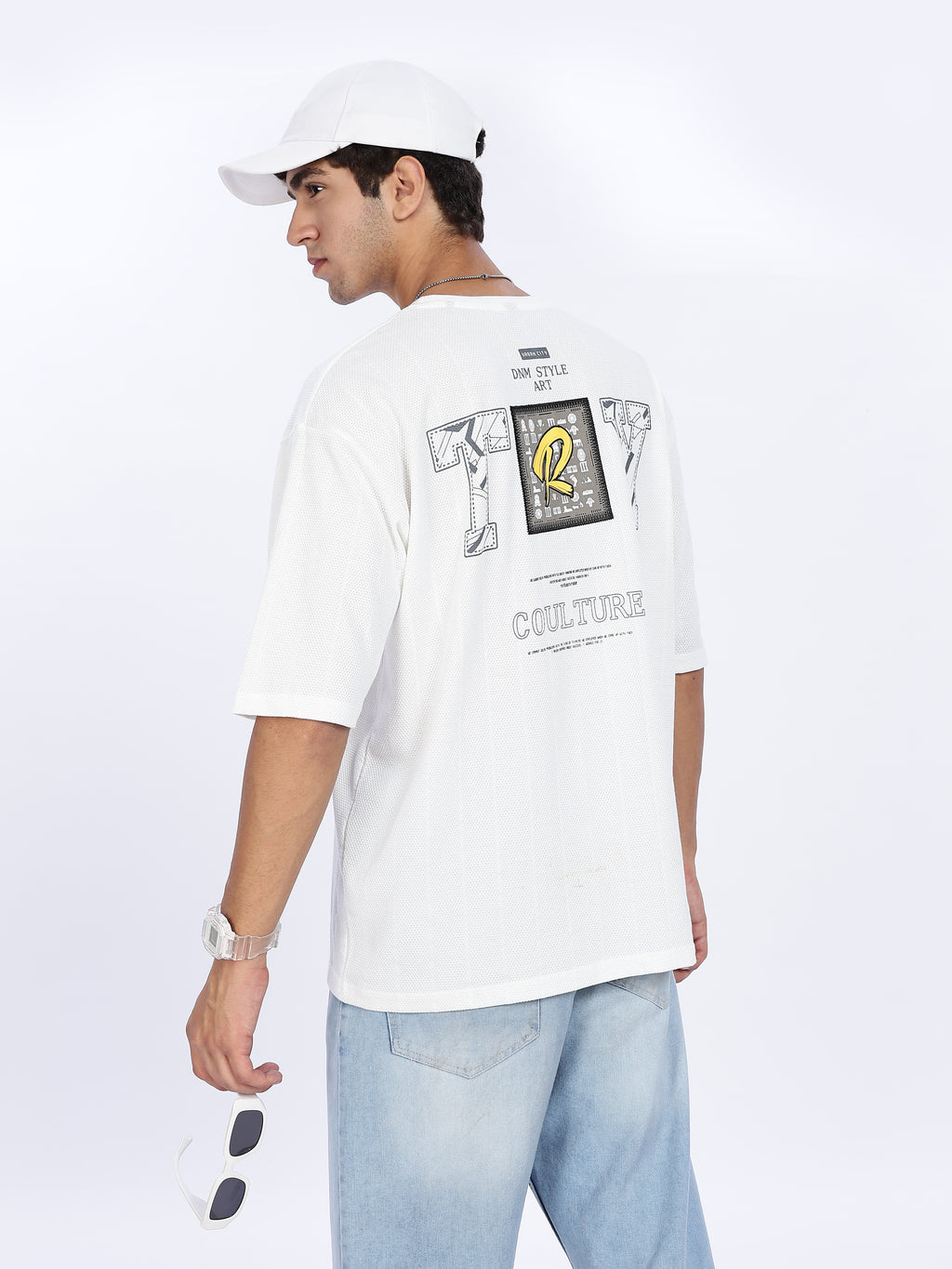 Try Graphic Printed Drop Shoulder Tee