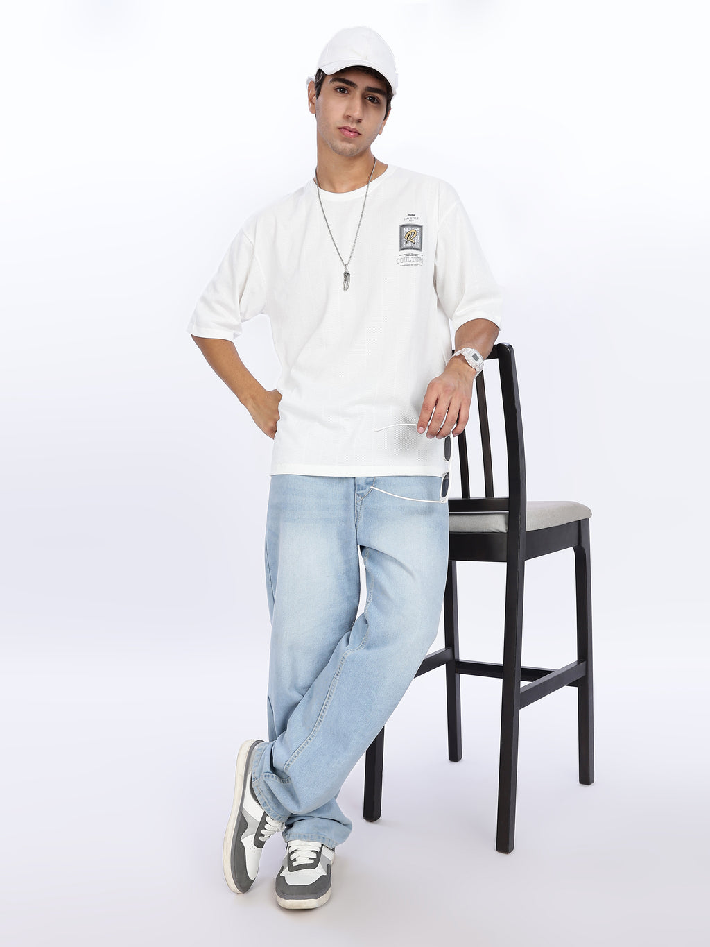 Try Graphic Printed Drop Shoulder Tee