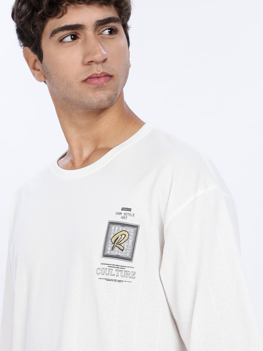 Try Graphic Printed Drop Shoulder Tee