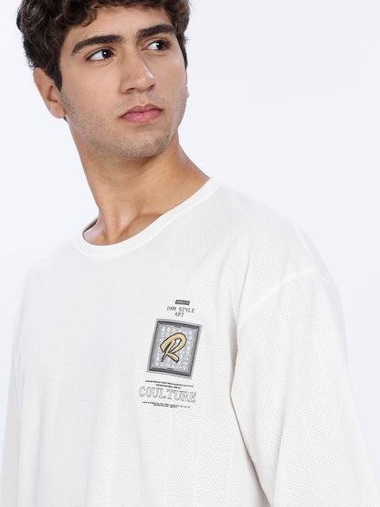 Try Graphic Printed Drop Shoulder Tee