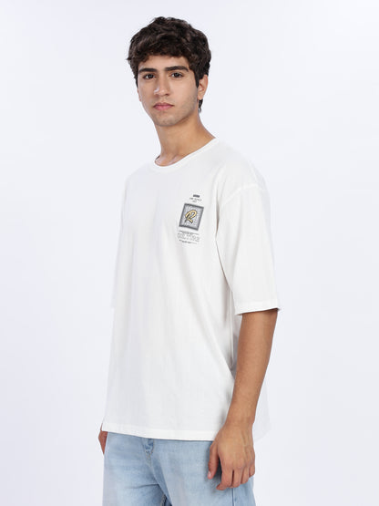 Try Graphic Printed Drop Shoulder Tee