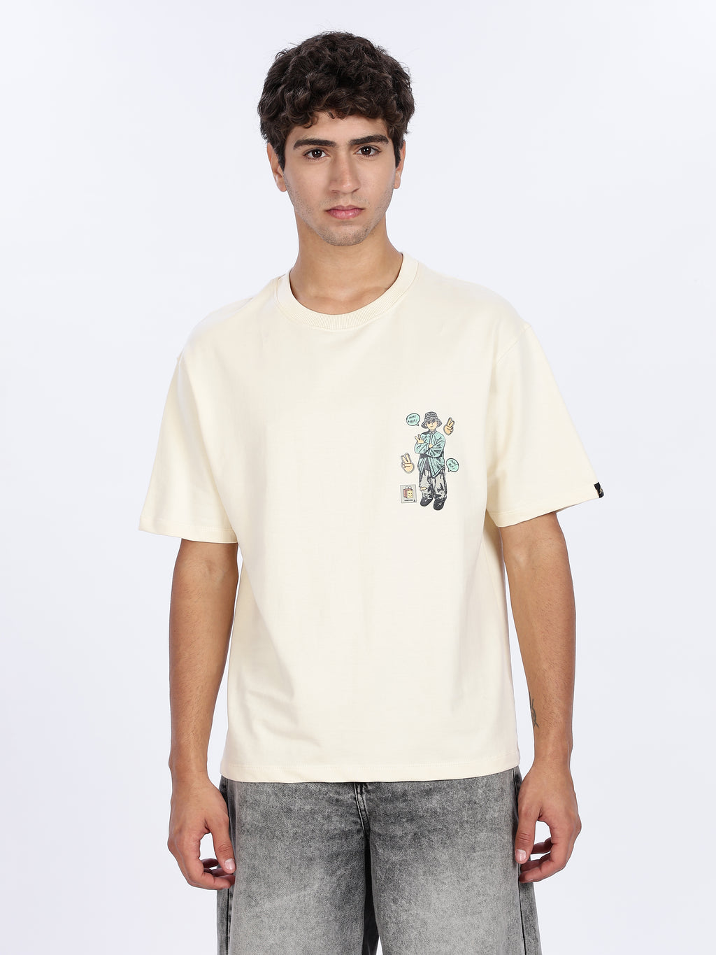 Studio Art Graphic Drop Shoulder Tee