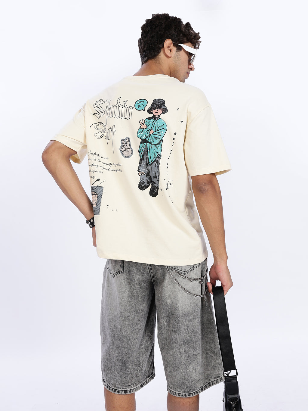 Studio Art Graphic Drop Shoulder Tee