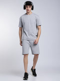 Grey Melange Co-ord Set