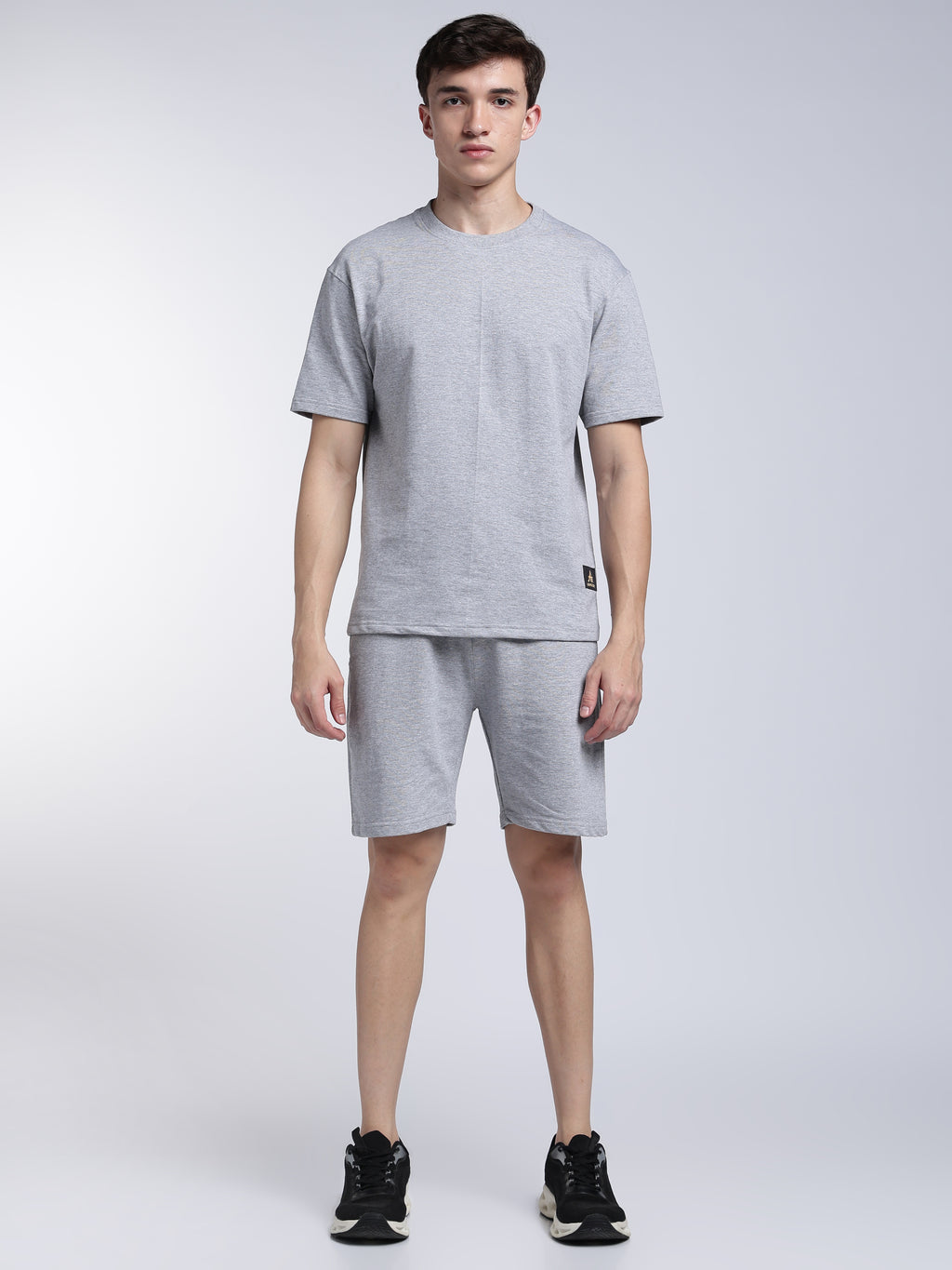 Grey Melange Co-ord Set