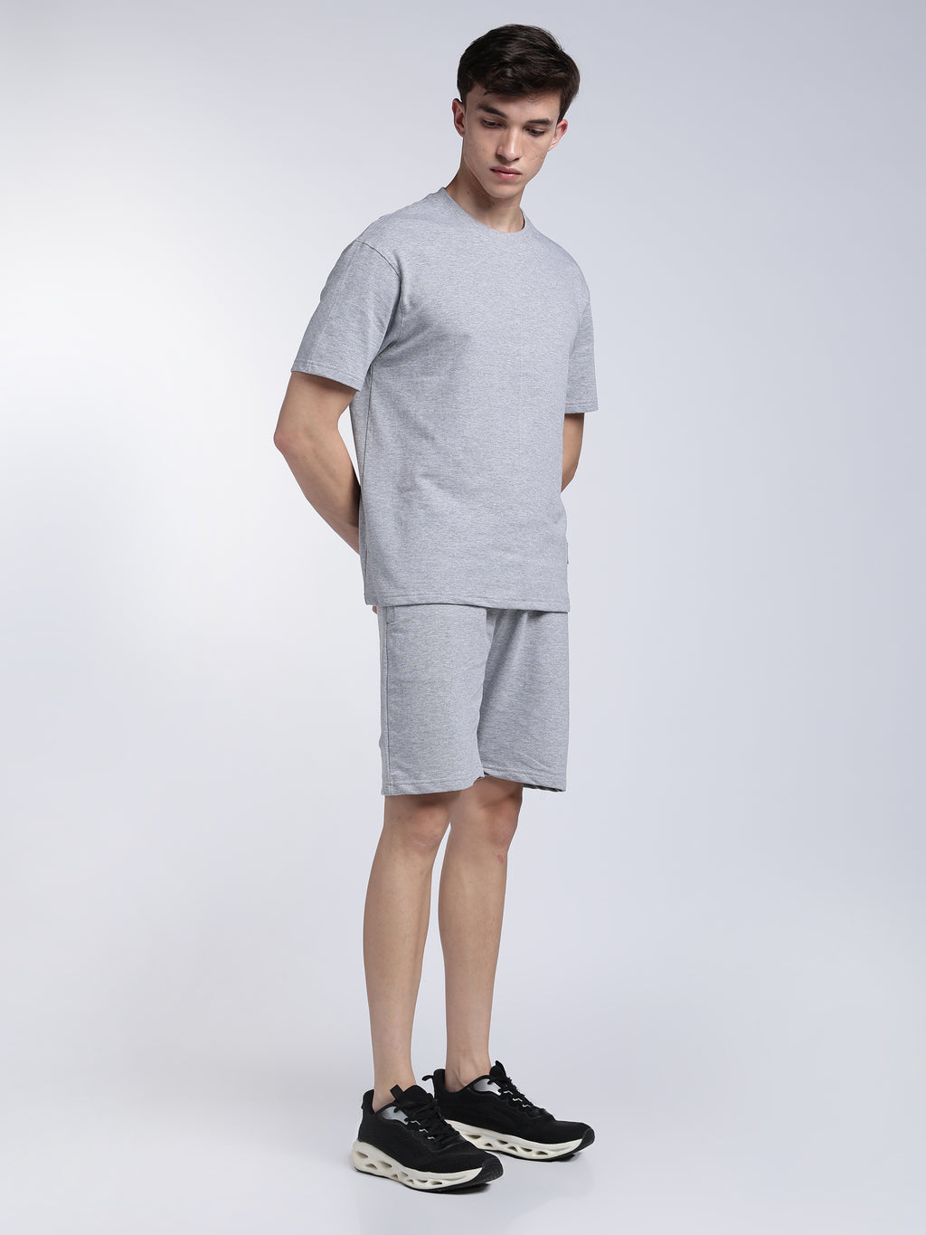 Grey Melange Co-ord Set