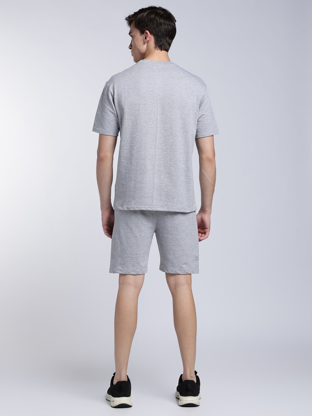 Grey Melange Co-ord Set