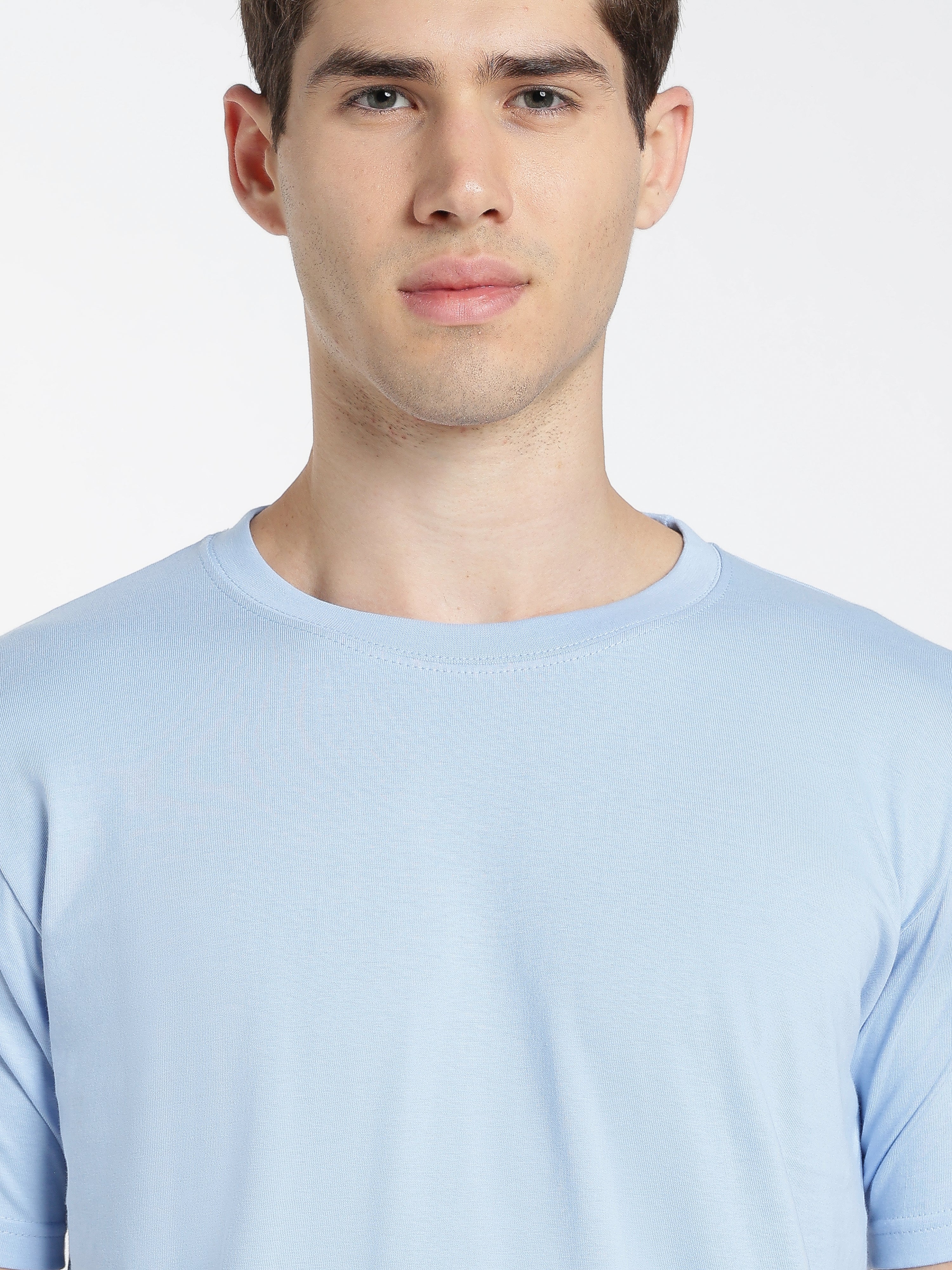 Solid Sky Blue T-Shirt