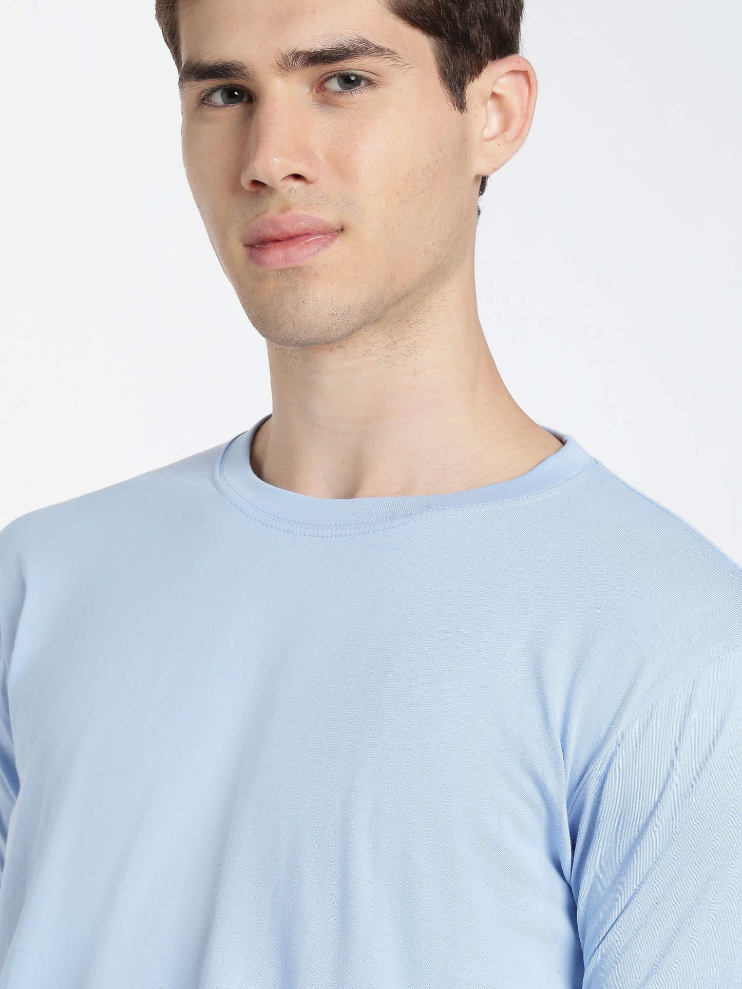 Solid Sky Blue T-Shirt