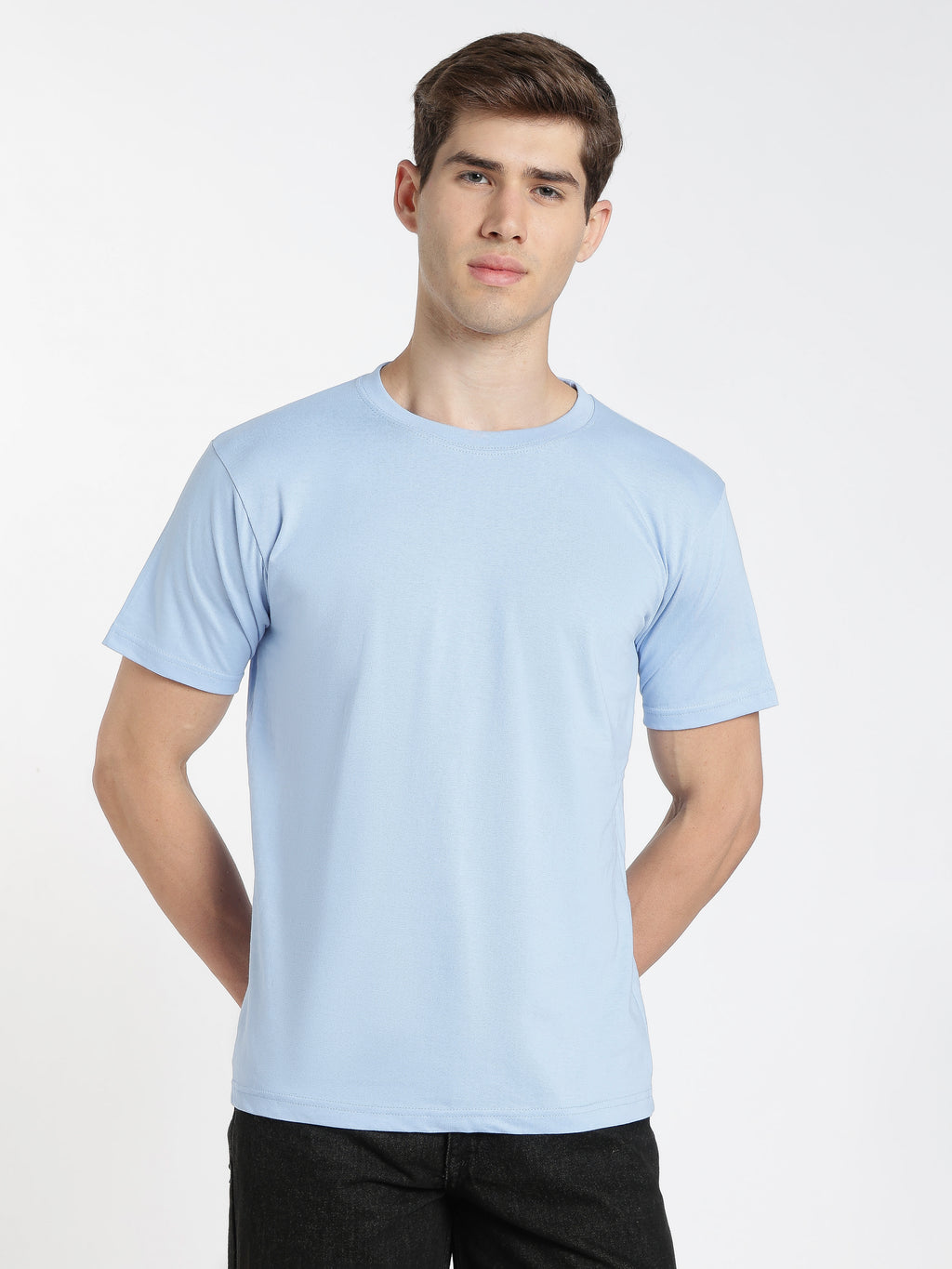 Solid Sky Blue T-Shirt