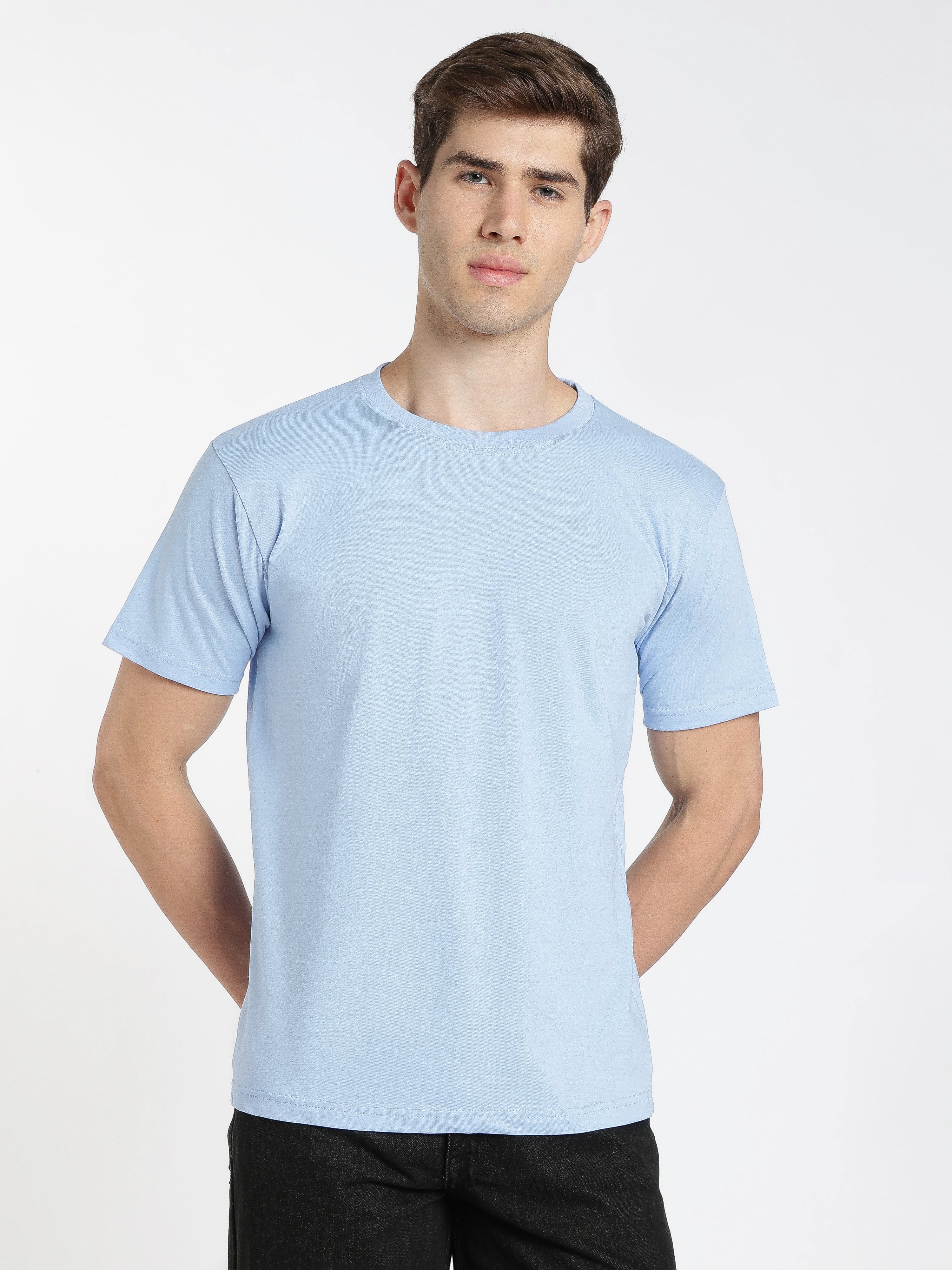 Solid Sky Blue T-Shirt
