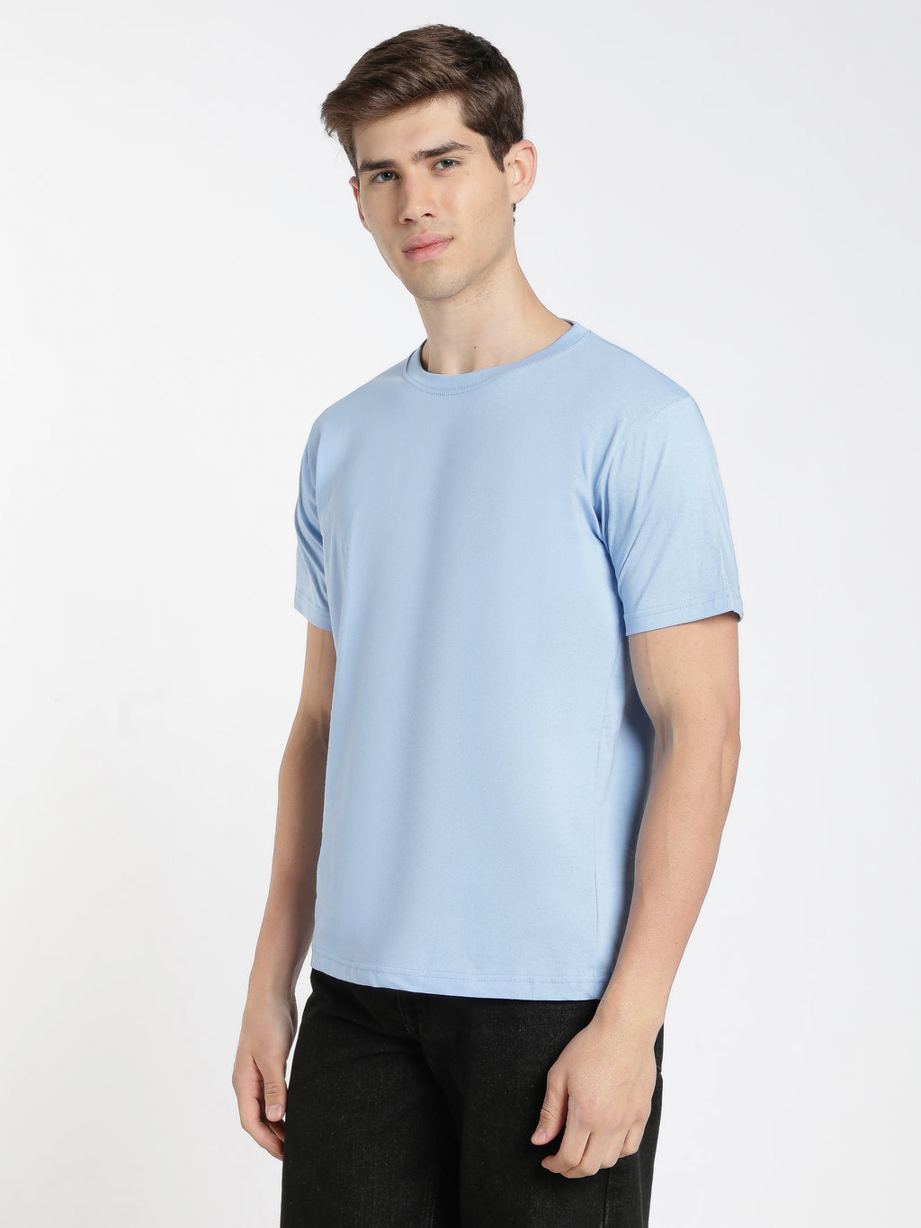Solid Sky Blue T-Shirt