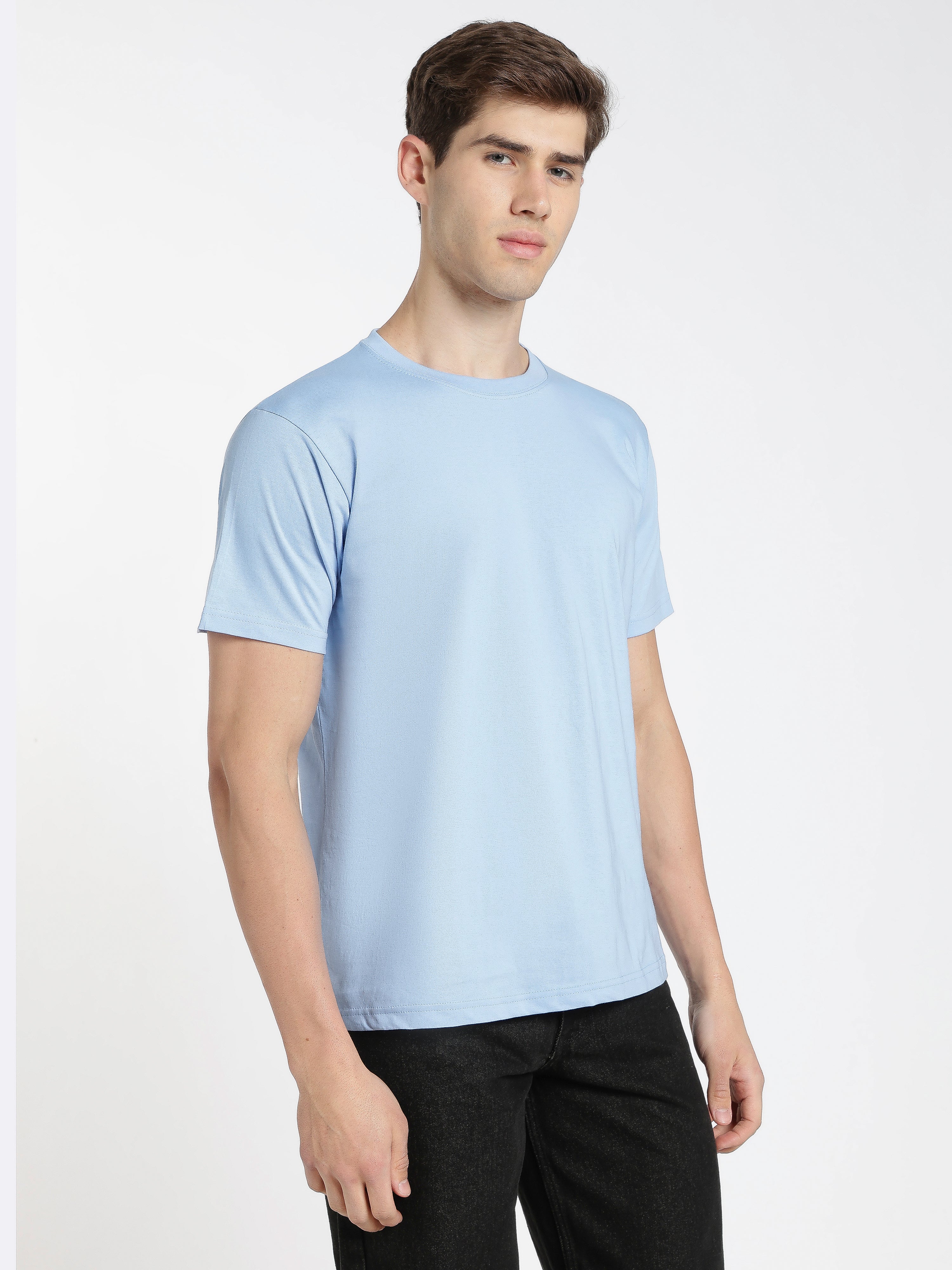 Solid Sky Blue T-Shirt
