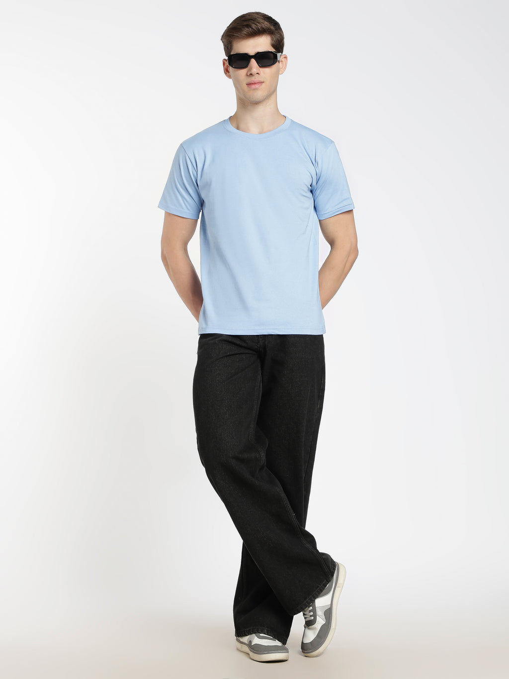Solid Sky Blue T-Shirt