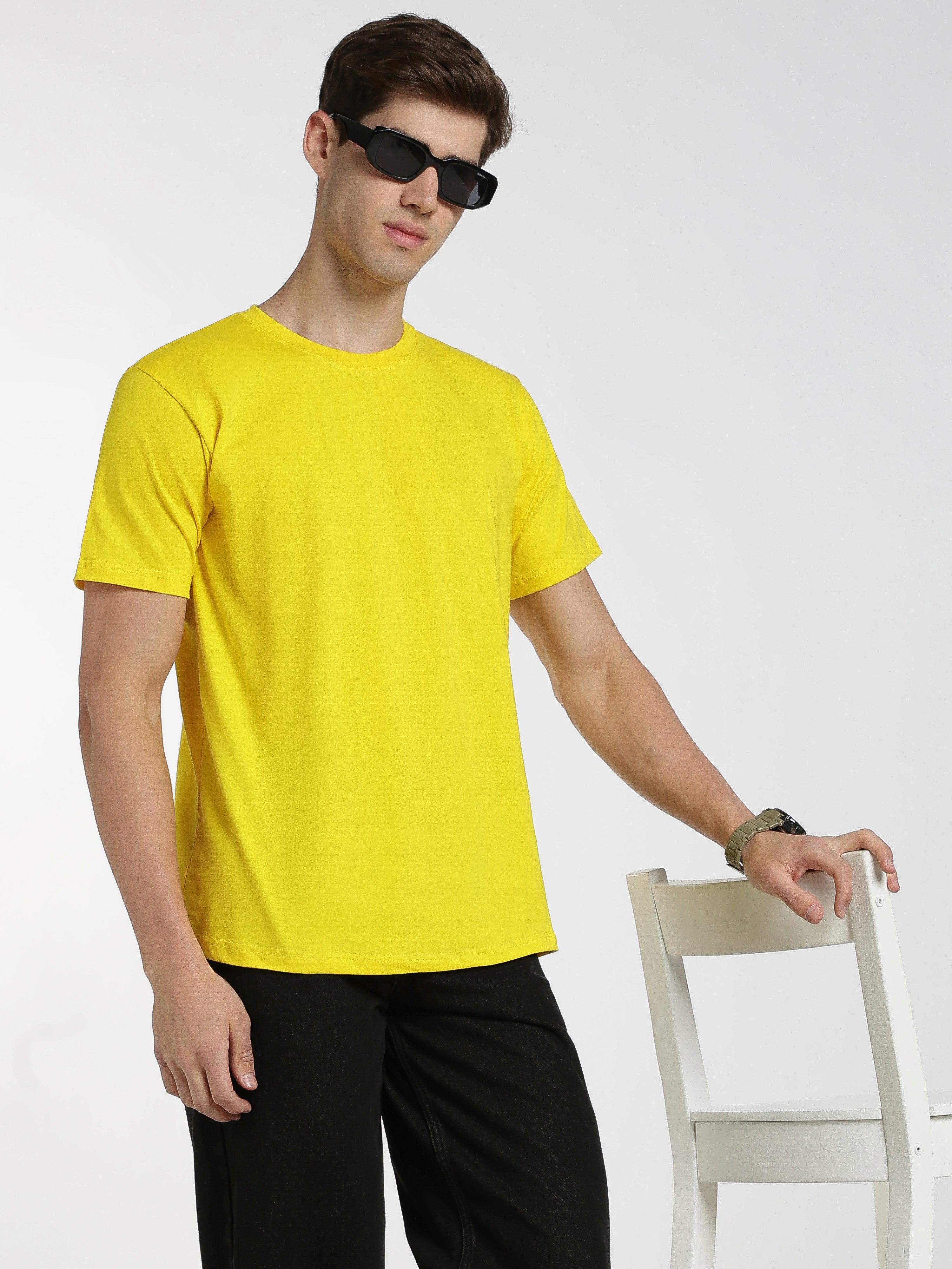 Solid Yellow T-Shirt