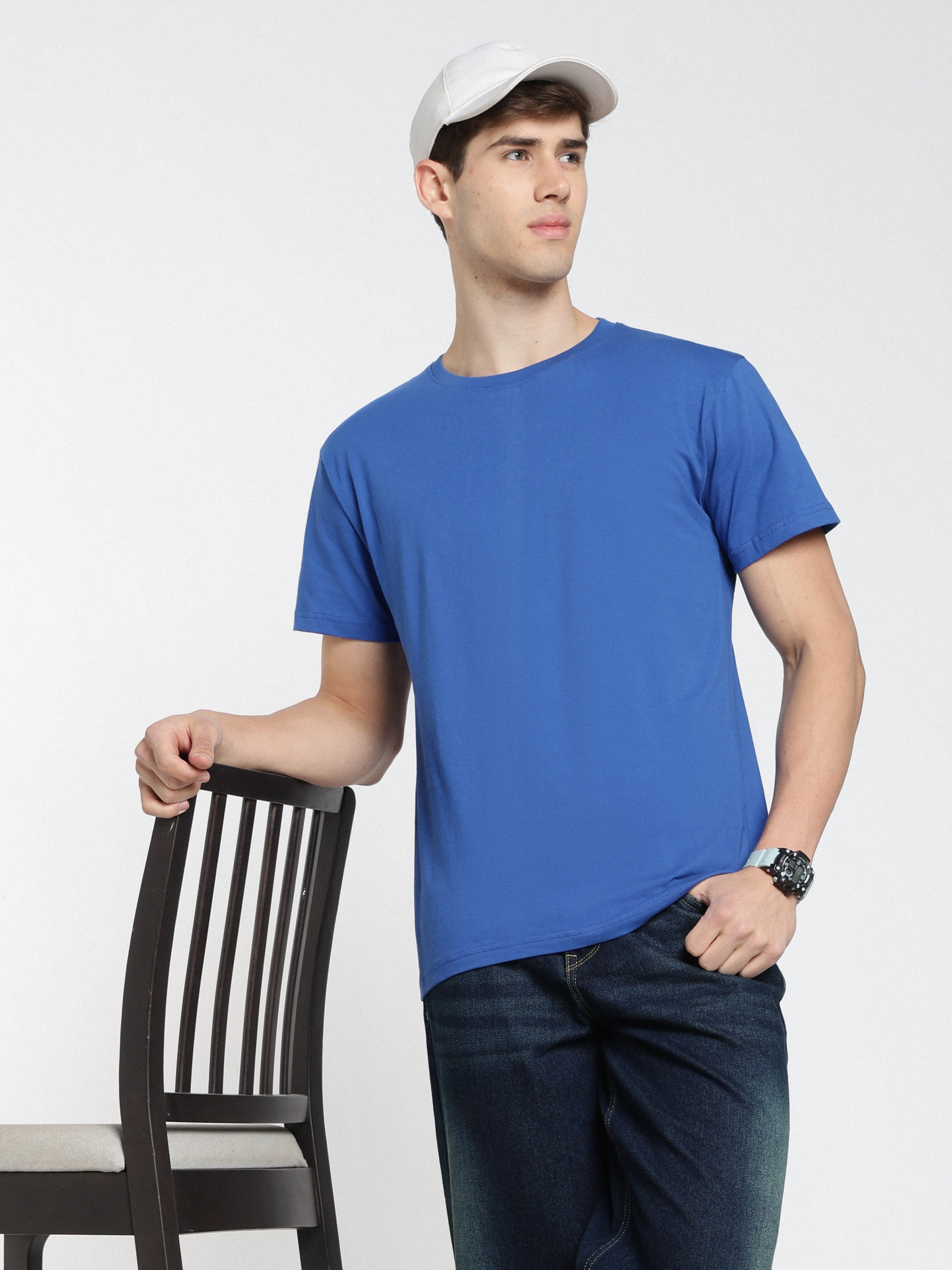 Solid Royal Blue T-Shirt