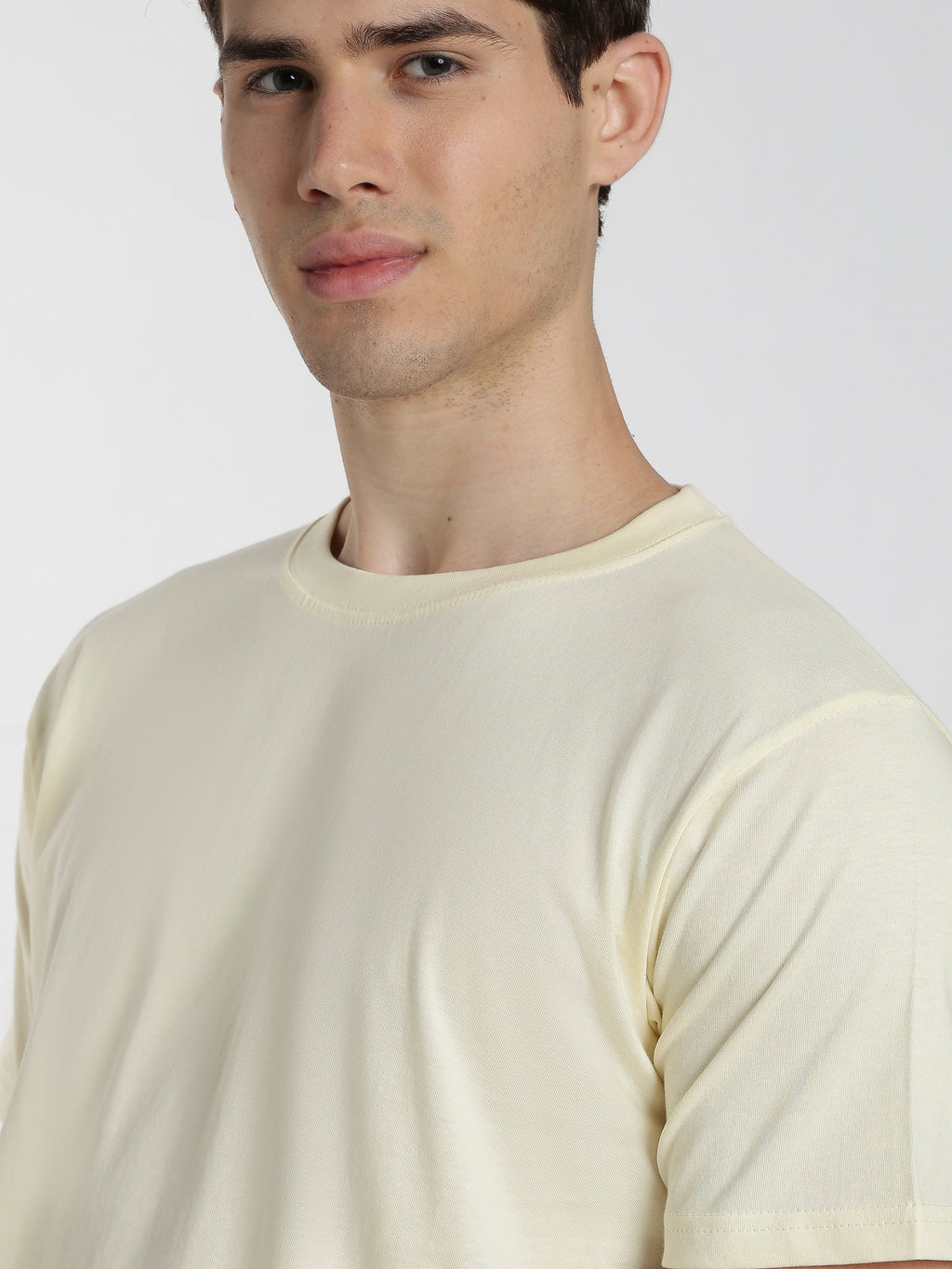 Solid Beige T-Shirt