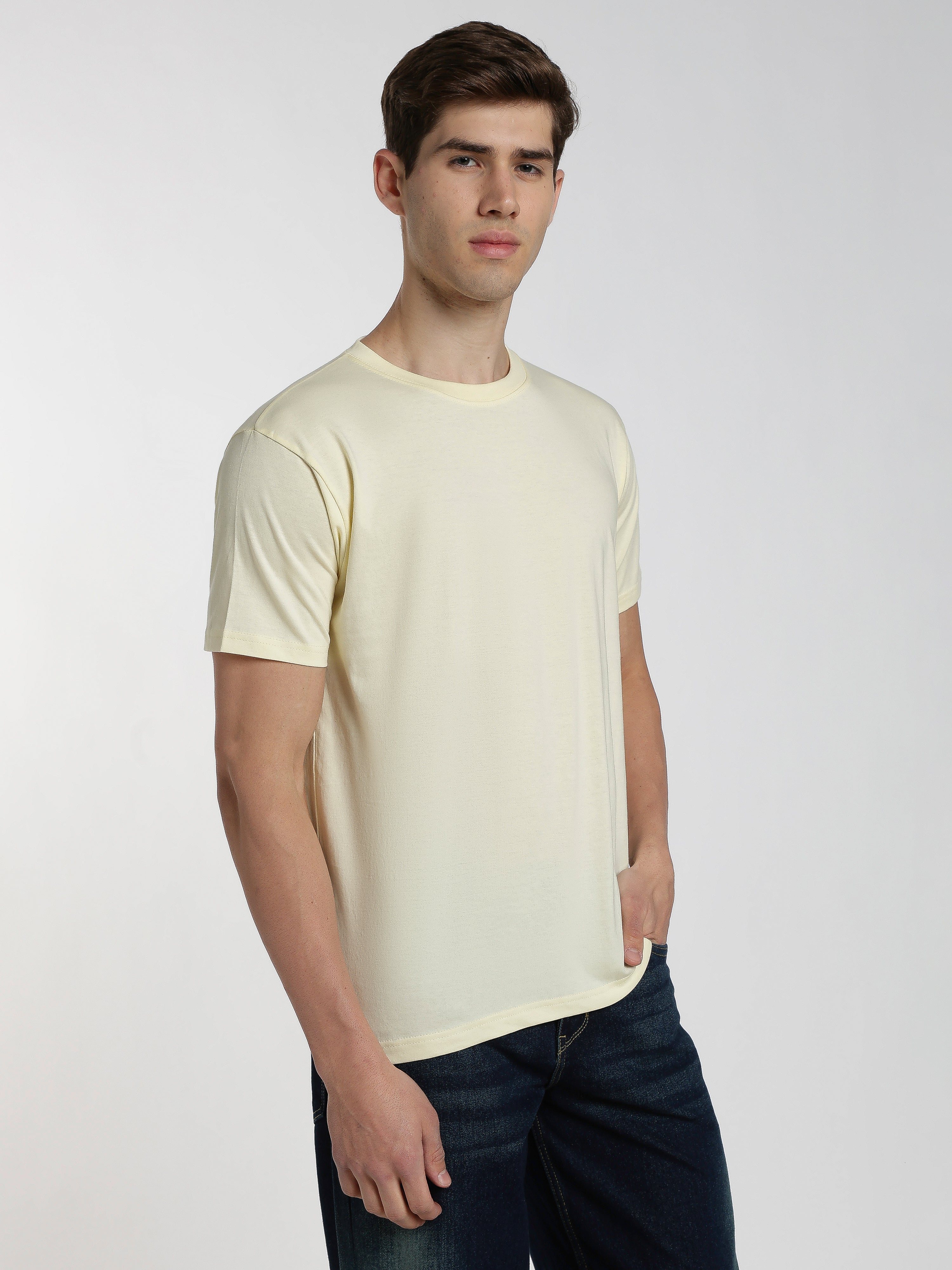 Solid Beige T-Shirt