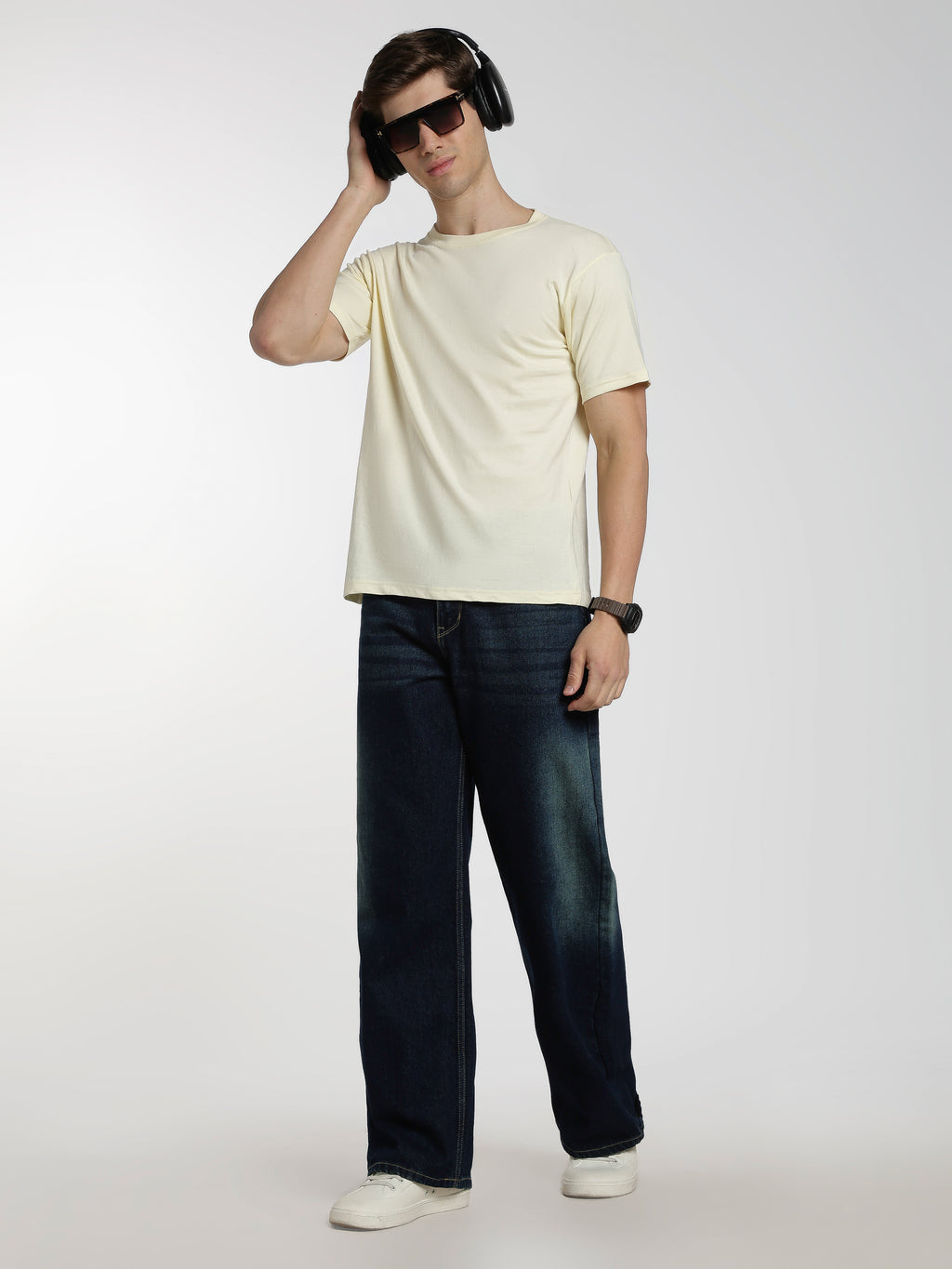 Solid Beige T-Shirt