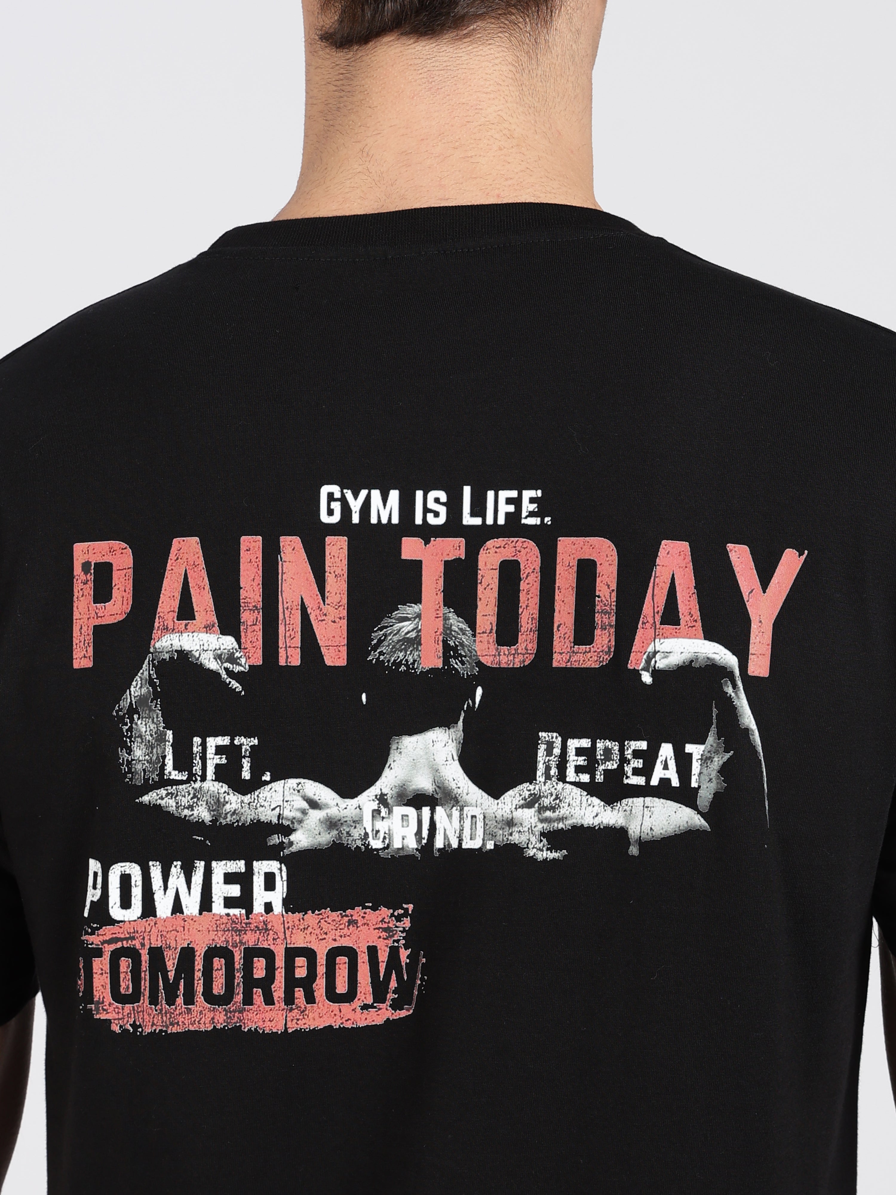 Armoury- Black Cotton Printed T-Shirt