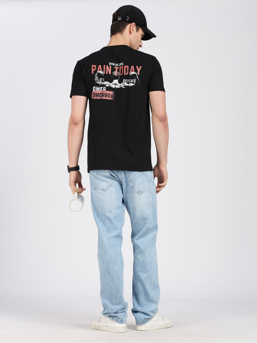 Armoury- Black Cotton Printed T-Shirt